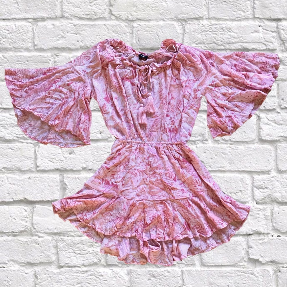 PINK TROPICAL ROMPER